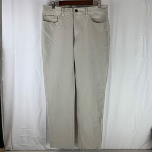 7 Diamonds Pants Mens 34x30 Khaki Tan Straight Leg Performance Stretch STP-1303